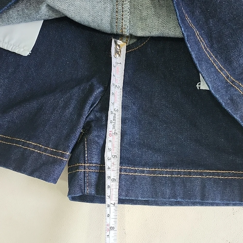 Women’s Dark Blue Denim Jean Shorts - Classic Casual by - Picture 10 of 12